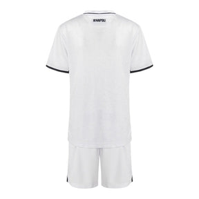 Kit Infantil Napoli II 24/25 - EA7 - Branco com detalhes em azul