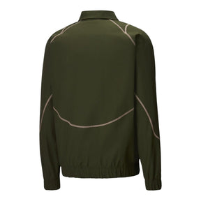 Jaqueta Corta-Vento Manchester City 24/25 - Masculina Puma - Verde com detalhes em rosa