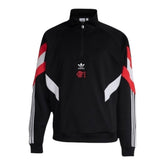 Jaqueta Corta-Vento Flamengo 24/25 - Masculina Adidas - Preta com detalhes em vermelho e branco