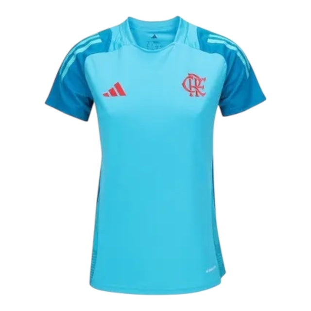 Camisa Flamengo Treino 25/26 - Torcedor Adidas Feminina - Azul