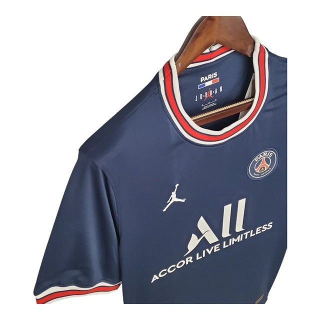 Camisa Retrô Paris Saint-Germain I 21/22 - Torcedor Jordan Masculina - Azul