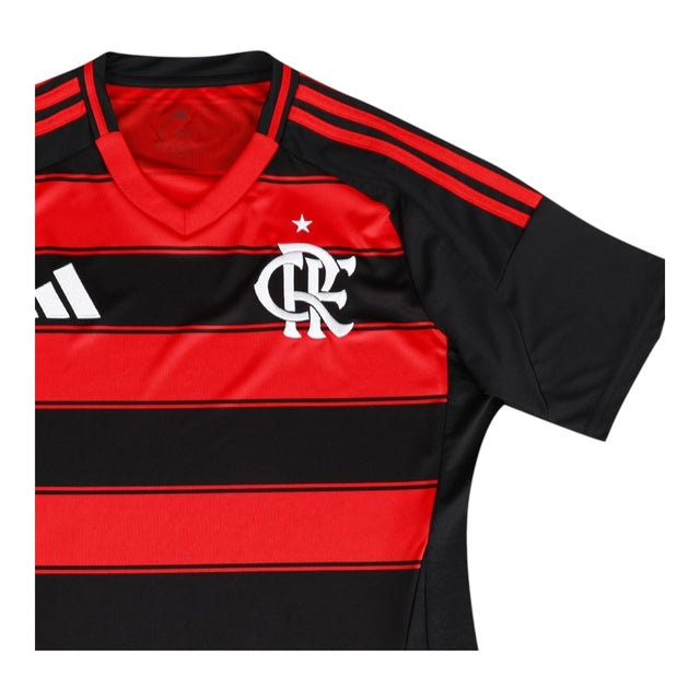 Camisa Flamengo I 25/26 - Adidas Feminina - Preta e vermelha