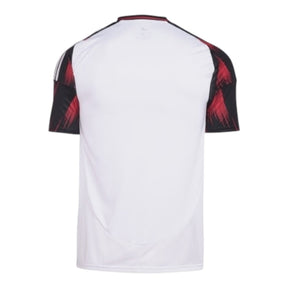 Camisa Flamengo II 25/26 - Torcedor Adidas Feminina - Branca com detalhes em vermelho e preto