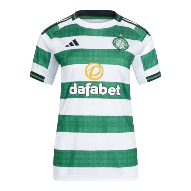 Camisa Celtic I 25/26 - Torcedor Adidas Feminina - Branca e verde
