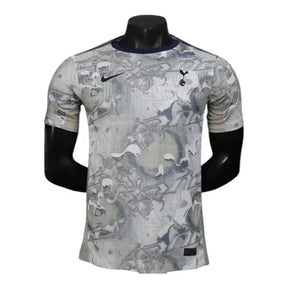 Camisa Tottenham Pré-jogo 25/26 - Jogador Nike Masculina - Branca com detalhes em cinza e azul