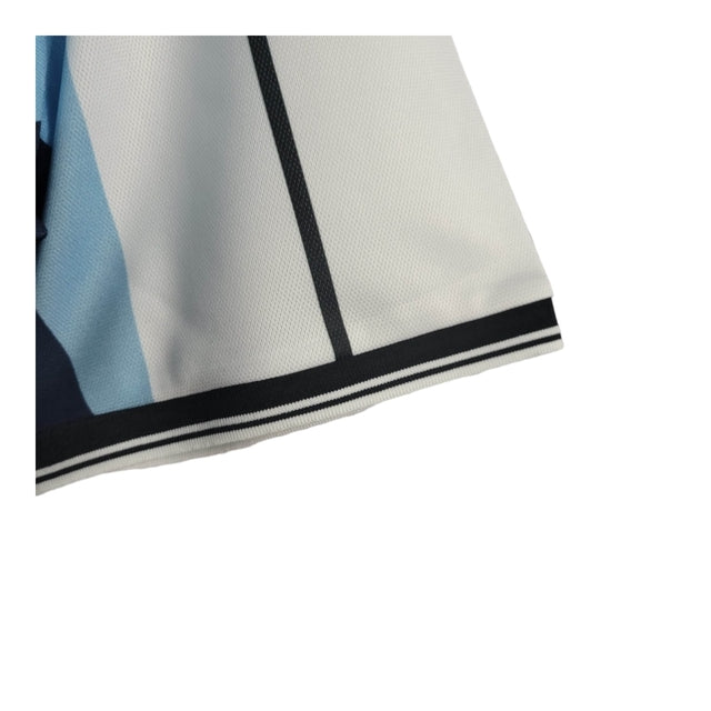 Camisa Retrô Seleção da Argentina 2010 Maradona - Fila Masculina - Azul com detalhes em branco e preto