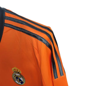 Camisa Retrô Real Madrid II 13/14 manga longa - Masculina Adidas - Laranja com detalhes em cinza