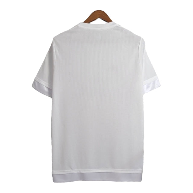 Camisa Retrô Real Madrid I 15/16 - Masculina Adidas - Branca com detalhes em cinza