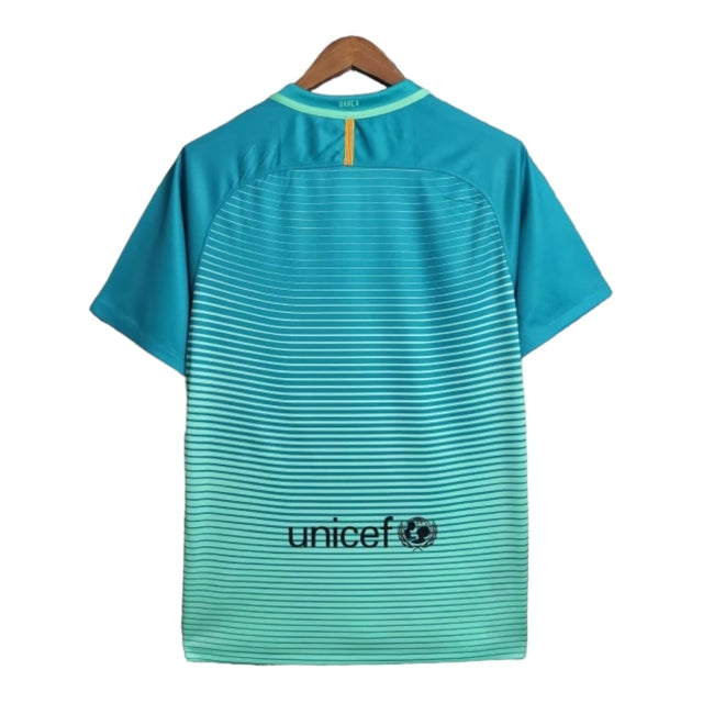 Camisa Retrô Barcelona I 2014/2015 - Nike Masculina - Azul e verde