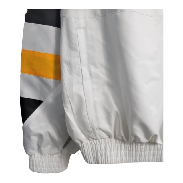 Jaqueta Corta-Vento Arsenal 23/24 - Branca com detalhes em preto e amarelo
