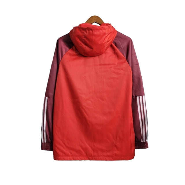 Jaqueta Corta-Vento Bayern de Munique 23/24 - Masculina Adidas - Vermelha e vinho