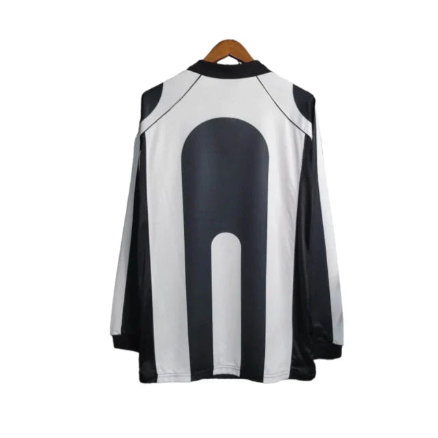 Camisa Retrô Juventus I 1997/1998 manga longa - Masculina Kappa - Preta e branca