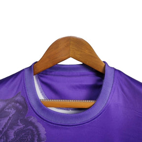 Kit Infantil Real Madrid Edição especial 24/25 - Y-3 - Roxo com desenhos de rosas