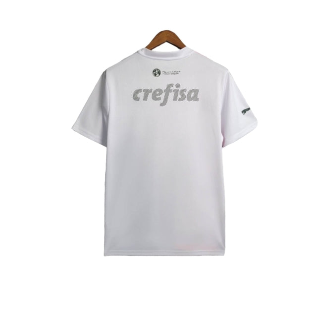 Camisa Palmeiras Edição especial 23/24 - Torcedor Puma Masculina - Branca com detalhes em azul e rosa