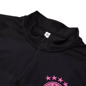 Conjunto Bayern de Munique Treino 23/24 - Masculino Adidas - Preto com detalhes em rosa e verde