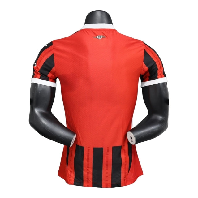 Camisa AC Milan I 24/25 - Jogador Puma Masculina - Vermelha e preta
