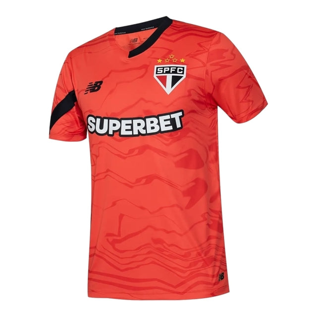 Camisa São Paulo Goleiro III 24/25 - Torcedor New Balance Masculina - Vermelha