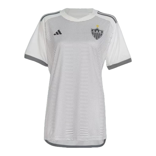 Camisa Atlético Mineiro II 24/25 - Torcedor Adidas Feminina - Branca com detalhes em cinza