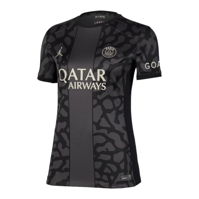 Camisa Paris Saint-Germain III 23/24 - Torcedor Jordan Feminina - Preta