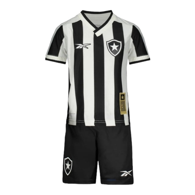 Kit Infantil Botafogo I 24/25 - Reebok - Preto e branco