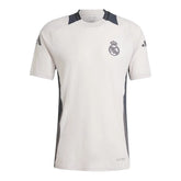 Camisa Real Madrid Champions League Treino 24/25 - Torcedor Adidas Masculina - Branca com detalhes em cinza