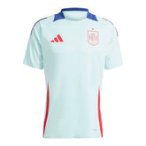 Camisa Seleção da Espanha Treino 24/25 - Torcedor Adidas Masculina - Azul com detalhes em vermelho