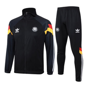 Conjunto Seleção Alemanha I 24/25 - Masculino Adidas - Preto com detalhes em amarelo e vermelho