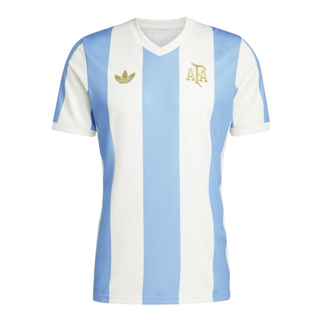 Camisa Aniversário Seleção Argentina 24/25 - Torcedor Adidas Masculina - Azul e branco