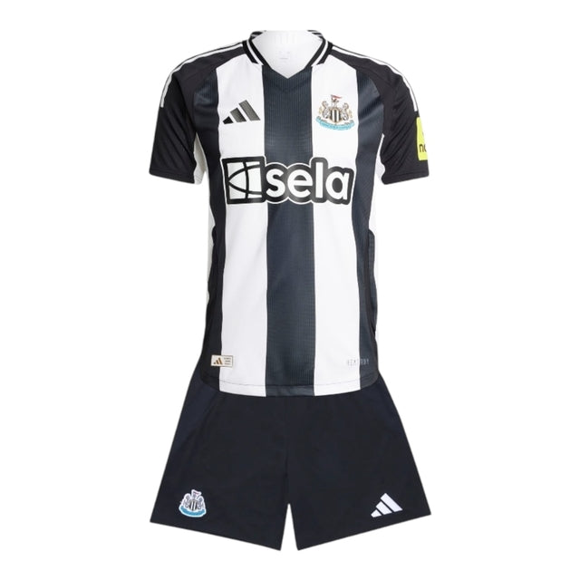 Kit Infantil Newcastle I 24/25 - Adidas - Branco e preto