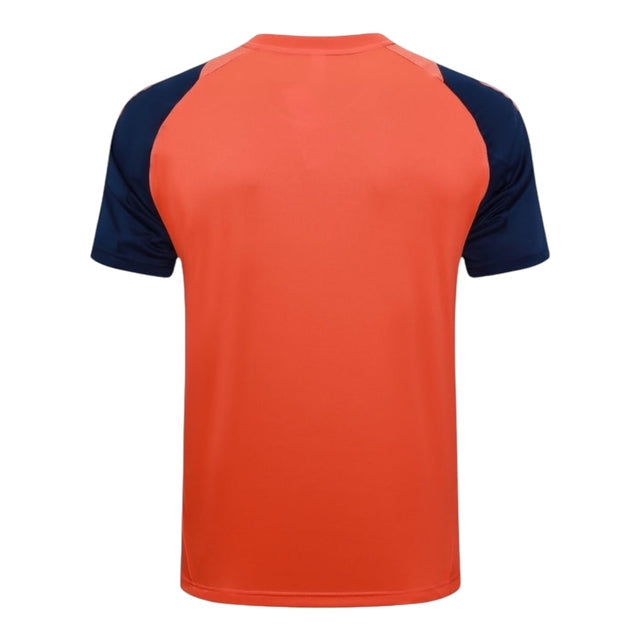 Camisa Manchester United Treino 24/25 - Torcedor Adidas Masculina - Laranja e azul