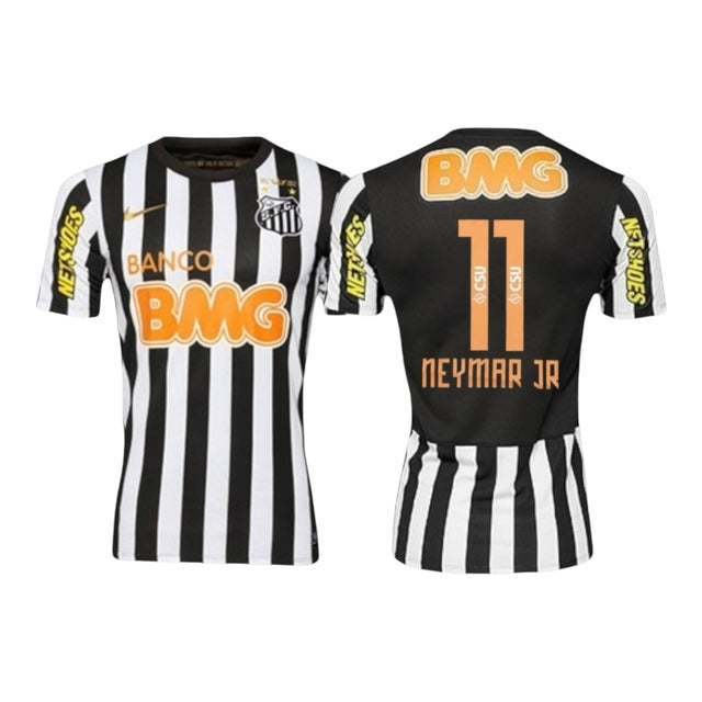 Camisa Retrô Santos II 2012/13 - Masculina Nike - Preta com listras brancas