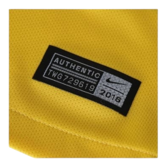 Camisa Retrô Seleção Brasileira I 2016/17 - Masculina Nike - Amarela com detalhes em verde