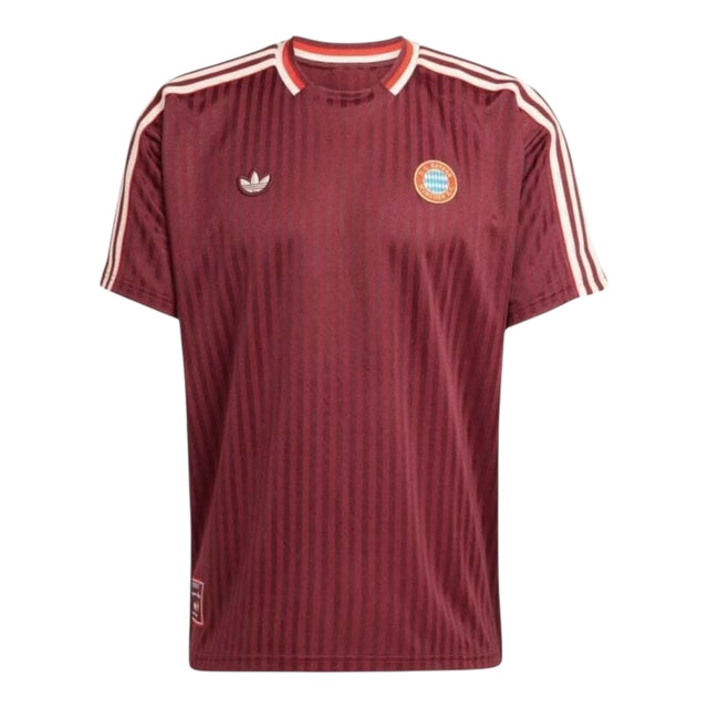 Camisa Bayern de Munique Edição especial Icon 25/26 - Torcedor Adidas Masculina - Vinho
