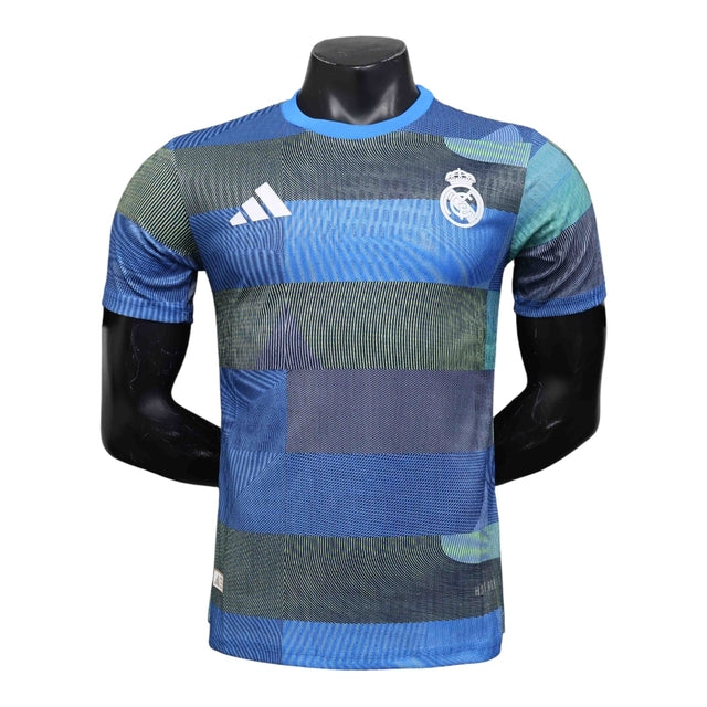 Camisa Real Madrid Pré-jogo 25/26 - Jogador Adidas Masculina - Azul