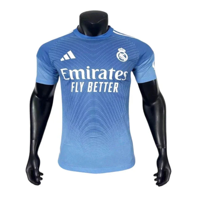 Camisa Real Madrid Goleiro I 25/26 - Jogador Adidas Masculina - Azul