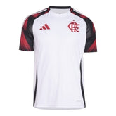 Camisa Flamengo II 25/26 - Torcedor Adidas Feminina - Branca com detalhes em vermelho e preto