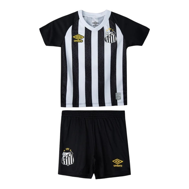 Kit Infantil Santos II 25/26 - Umbro - Branco e preto