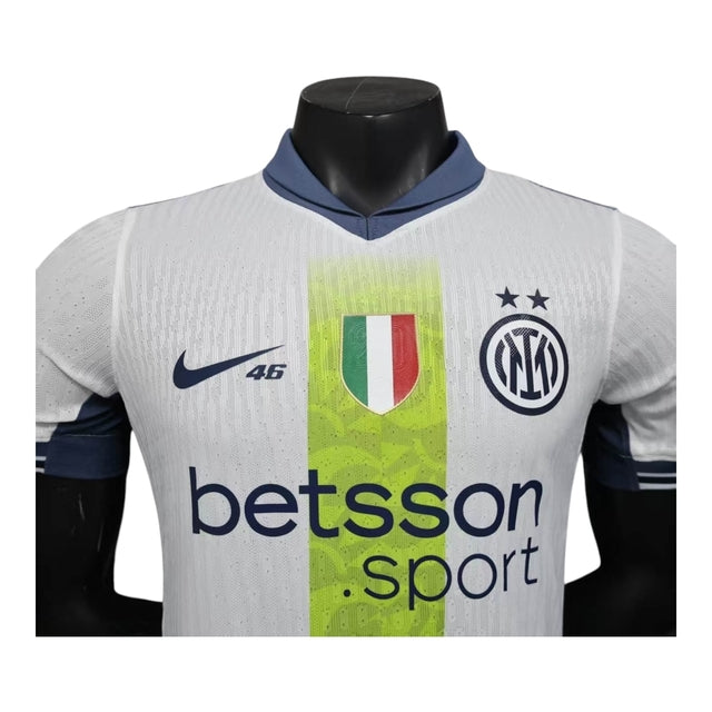 Camisa Inter de Milão Edição especial Valentino Rossi II 24/25 - Jogador Nike Masculina - Branca com detalhes em azul