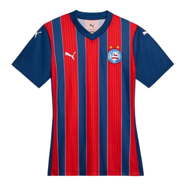 Camisa Bahia II 25/26 - Torcedor Puma Feminina - Azul e vermelha