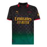 Camisa AC Milan Edição especial 25/26 - Torcedor Puma Masculina - Preta com detalhes em verde