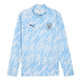 Jaqueta Corta-Vento Manchester City Pré-jogo 25/26 - Masculina Puma - Branca com detalhes em azul