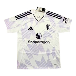 Camisa Manchester United II 25/26 - Torcedor Adidas Masculina - Branca com detalhes em roxo