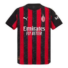Camisa AC Milan I 25/26 - Torcedor Puma Masculina - Preta e vermelha com detalhes em cinza