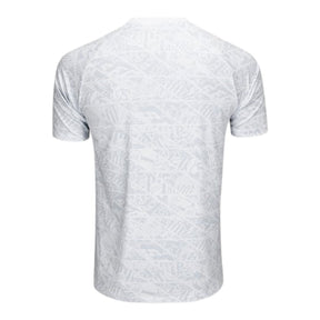 Camisa Santos Pré-jogo 25/26 - Torcedor Umbro Masculina - Branca com detalhes em cinza