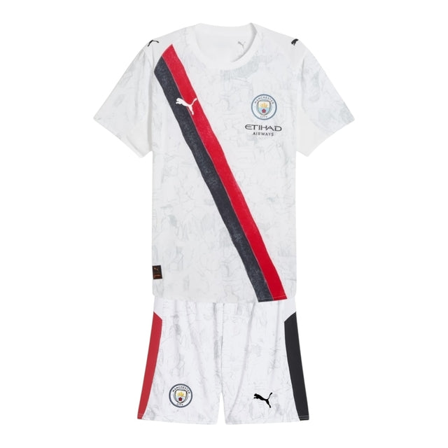 Kit Infantil Manchester City Edição especial Mundial de Clubes 25/26 - Puma - Branco