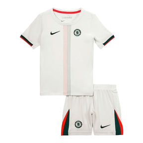 Kit Infantil Chelsea II 25/26 - Nike - Branco com detalhes em verde e vermelho