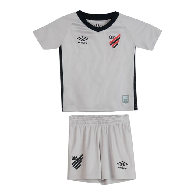 Kit Infantil Athletico Paranaense II 25/26 - Umbro - Branco e preto