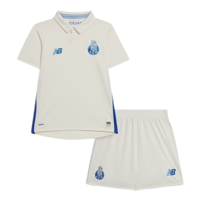 Kit Infantil Porto III 25/26 - New Balance - Branco com detalhes em azul