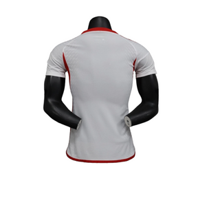 Camisa Emirados Árabes Unidos I 23/24 - Jogador Adidas - Branca com detalhes em vermelho