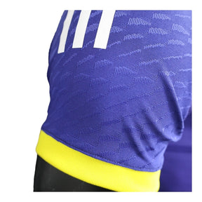 Camisa Real Madrid II 21/22 - Jogador Adidas Masculina - Azul com detalhes em amarelo e branco